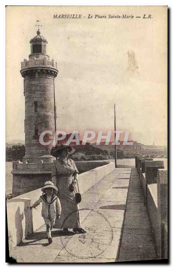 CPA Marseille Le Phare Ste Marie 