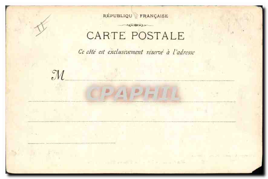 CPA Marseille Le Phare Ste Marie  — Verso