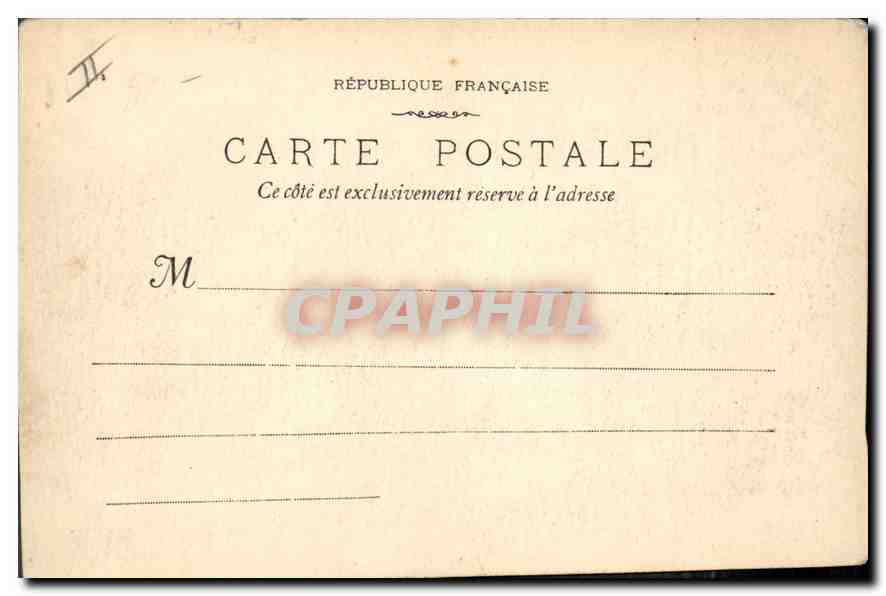 CPA Marseille Le Phare Ste Marie  — Verso