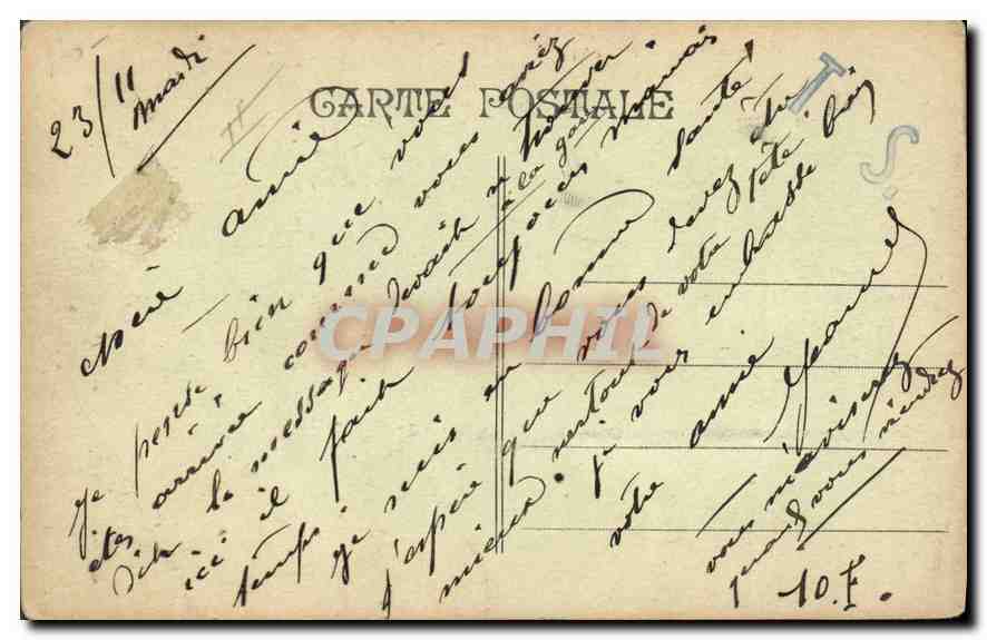 CPA Marseille Phare de la Desirade  — Verso