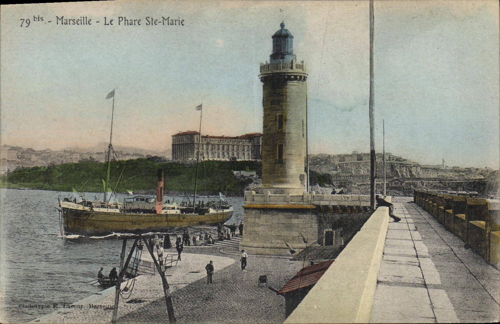 CPA Marseille le Phare Ste Marie 
