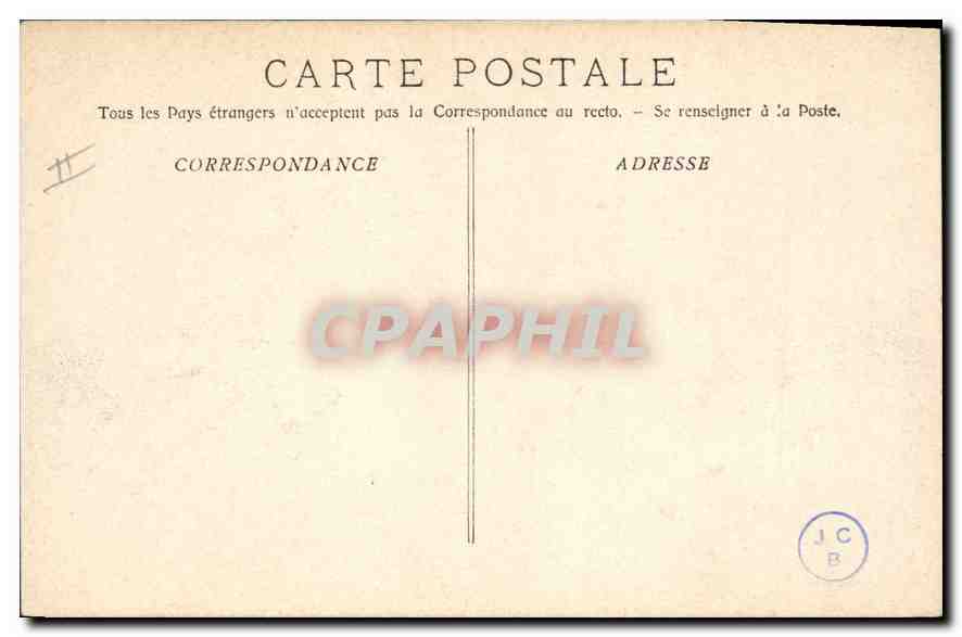 CPA Marseille le Phare Ste Marie  — Verso