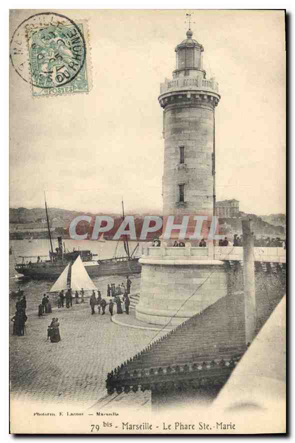 CPA Marseille le Phare Ste Marie 