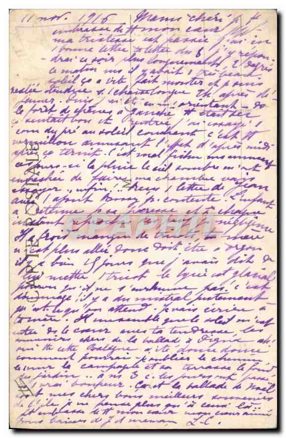 CPA Marseille Phare de Desirade  — Verso