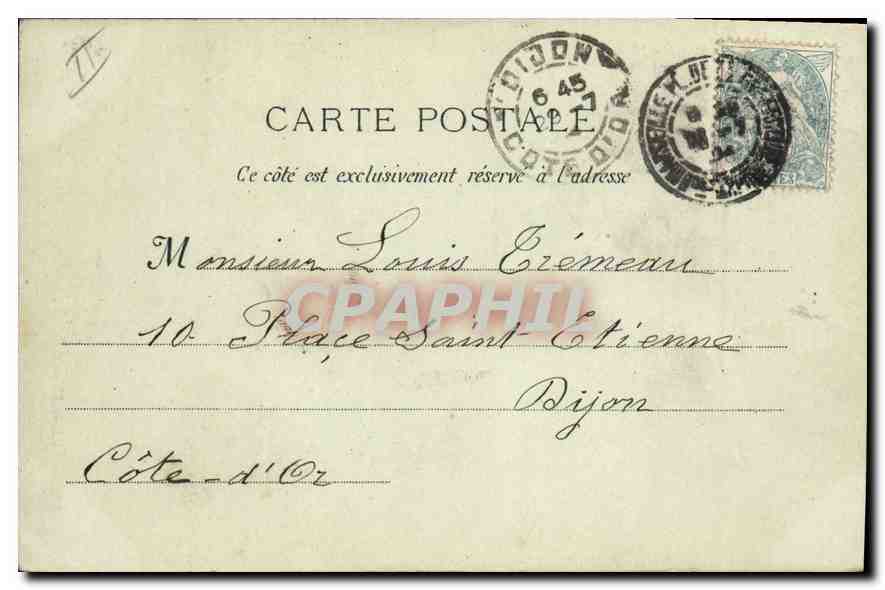 CPA Marseille le Phare de Planier  — Verso