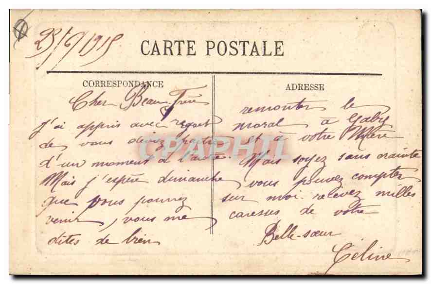CPA Marseille vue generale du vieux port  — Verso