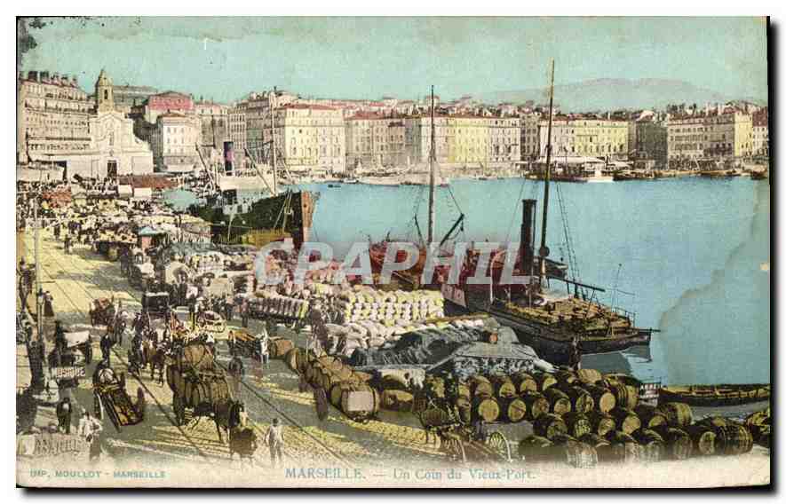 Marseille — Un Coin du Vieux-Port — IMP. MOULLOT - MARSEILLE