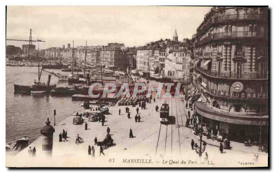 CPA Marseille le Quai du port 