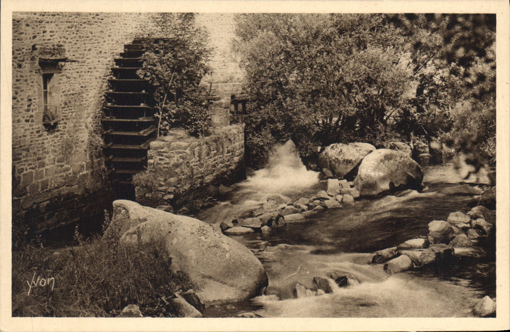 CPA Bretagne Pont Aven Finistere Moulin sur l'Aven 