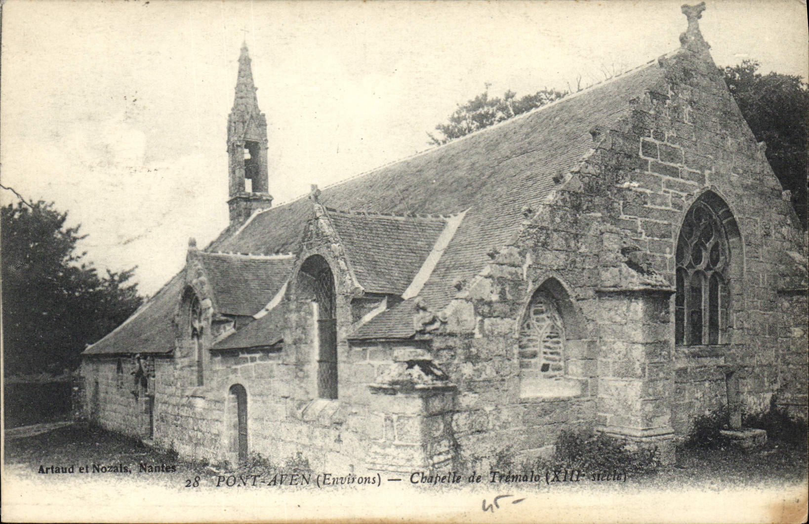 CPA Pont Aven Environs Chapelle de Tremale 