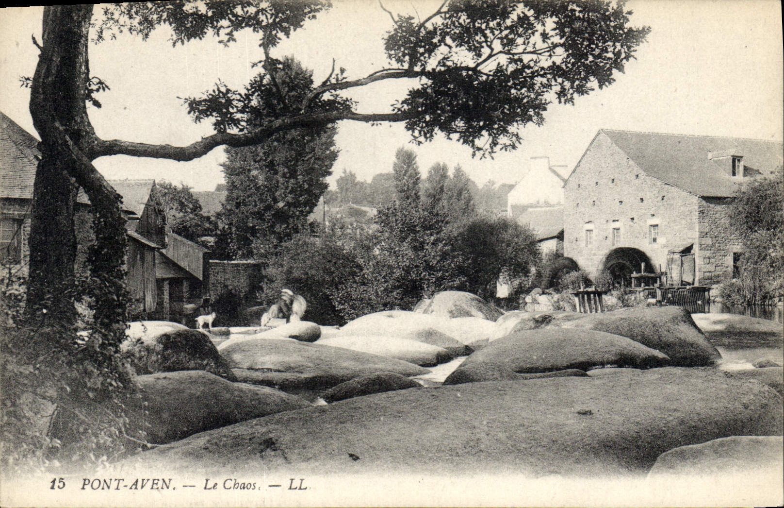 CPA Pont Aven le Chaos 