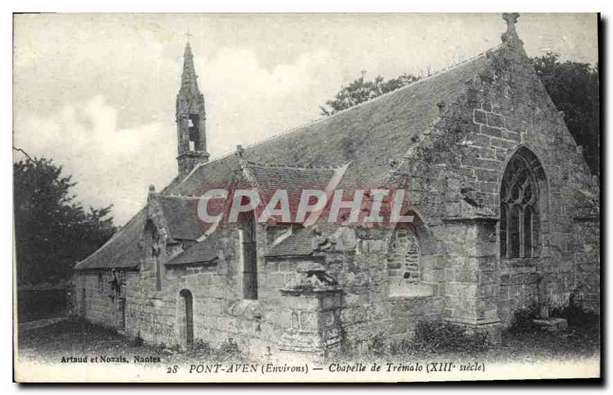 CPA Pont Aven Environs Chapelle de Tremalo 