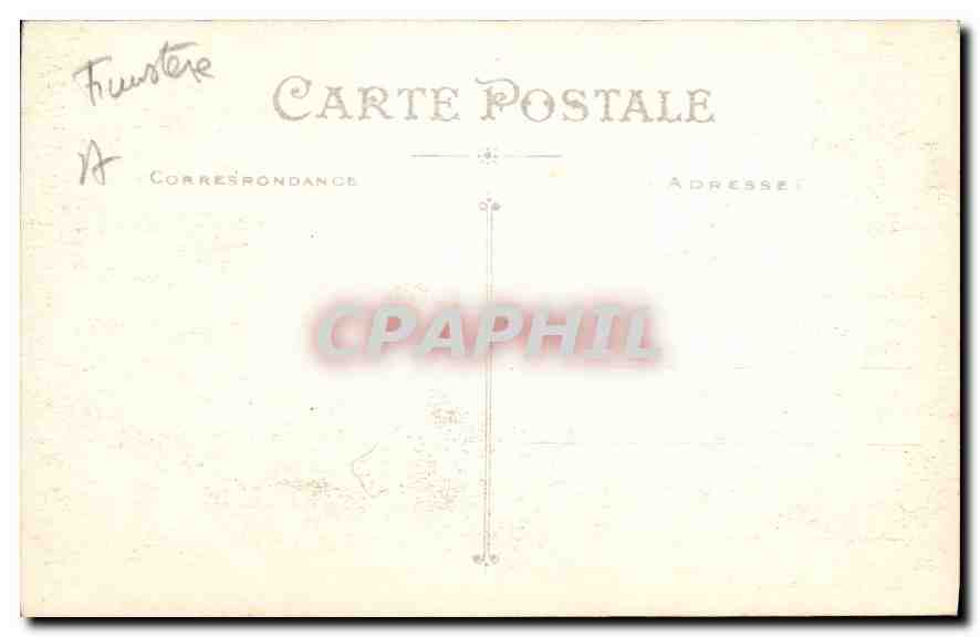 CPA Pont Aven Interieur de l'Eglise  — Rückseite