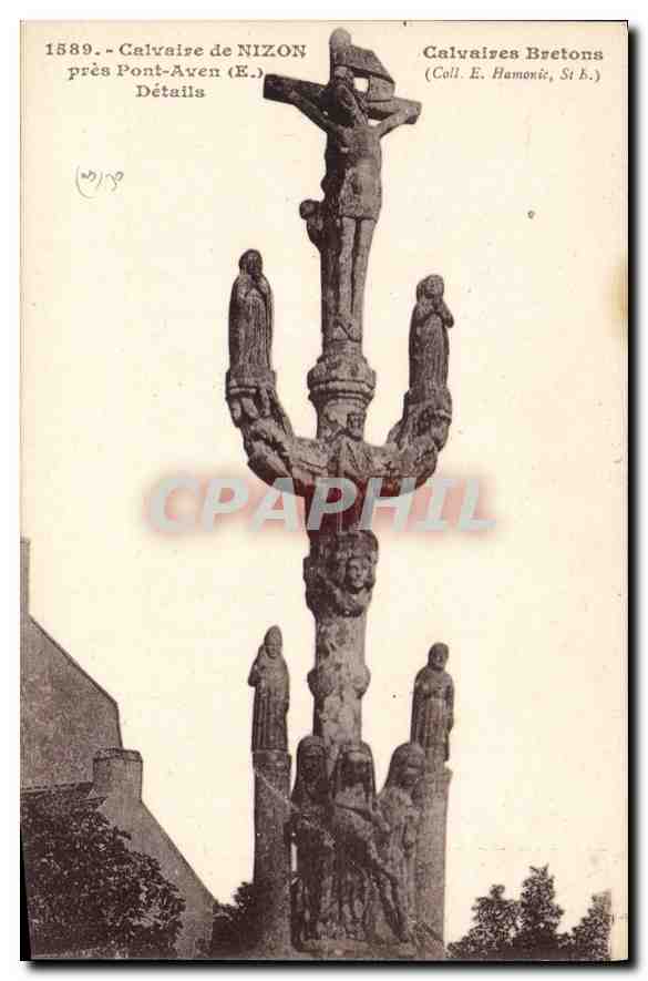 CPA Calvaire de Nizon pres Pont Aven Details Calvaires Bretons 