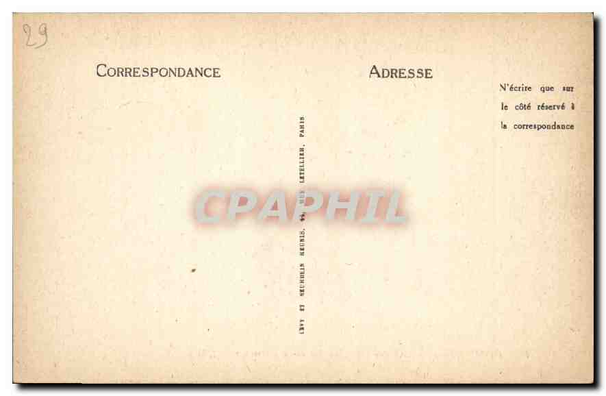 CPA Pont Aven Le Grand Rocher ay Bois d'Amour  — Rückseite
