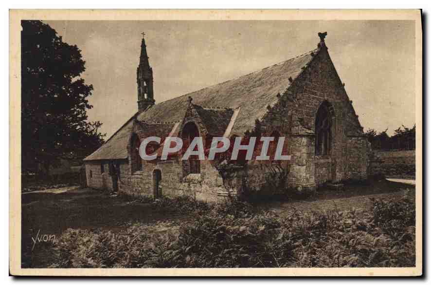 CPA La Douce France Bretagne Pont Aven Finistere La Chapelle Tremalo au Bois d'Amour 