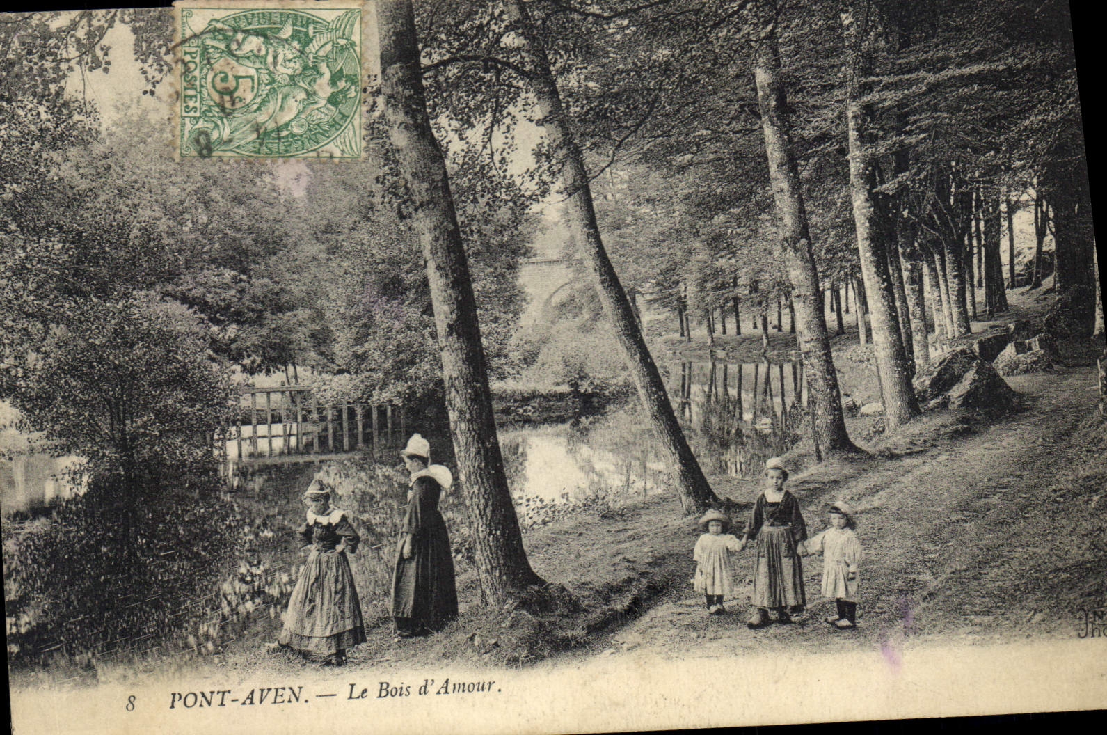 CPA Pont Aven Le Bois d'Amour 