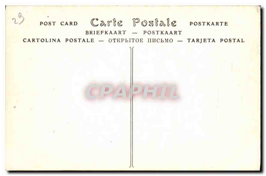 CPA Pont Aven Moulins du Port  — Rückseite