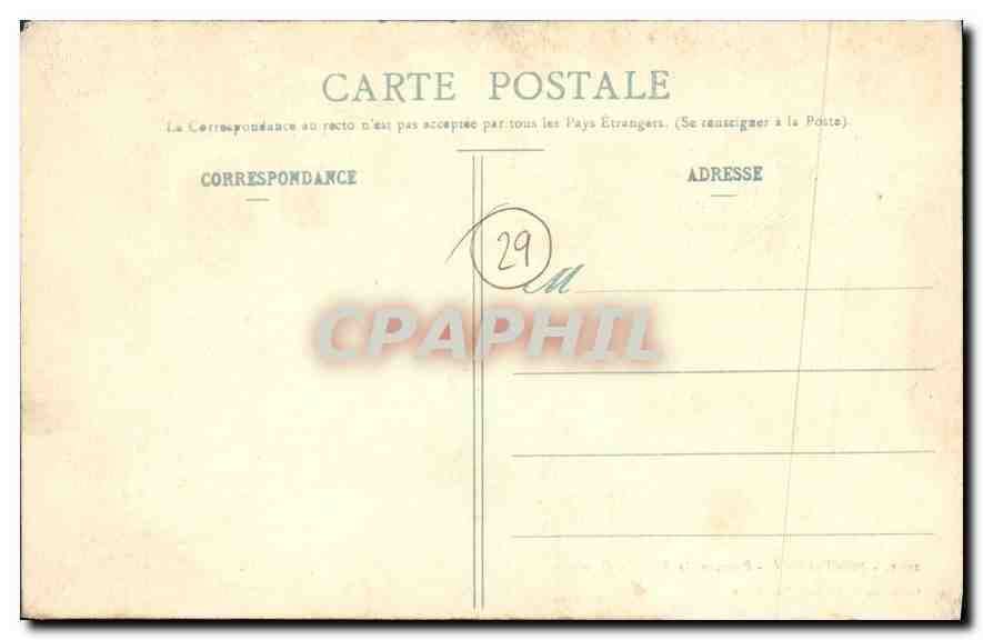 CPA Pont Aven Promenade du Bois d'Amour  — Rückseite