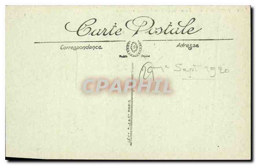 CPA Pont Aven Ruines du Chateau de Rustephan  — Rückseite