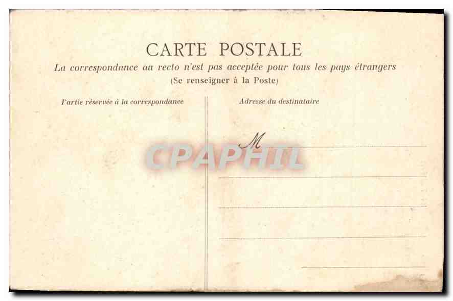 CPA Pont Aven Finistere l'Eglise  — Rückseite