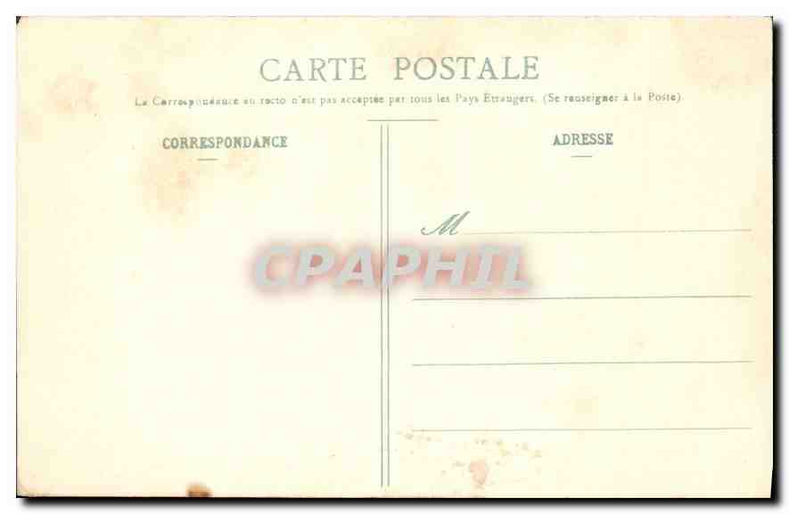 CPA Pont Aven Promenade du Bois d'Amour  — Rückseite
