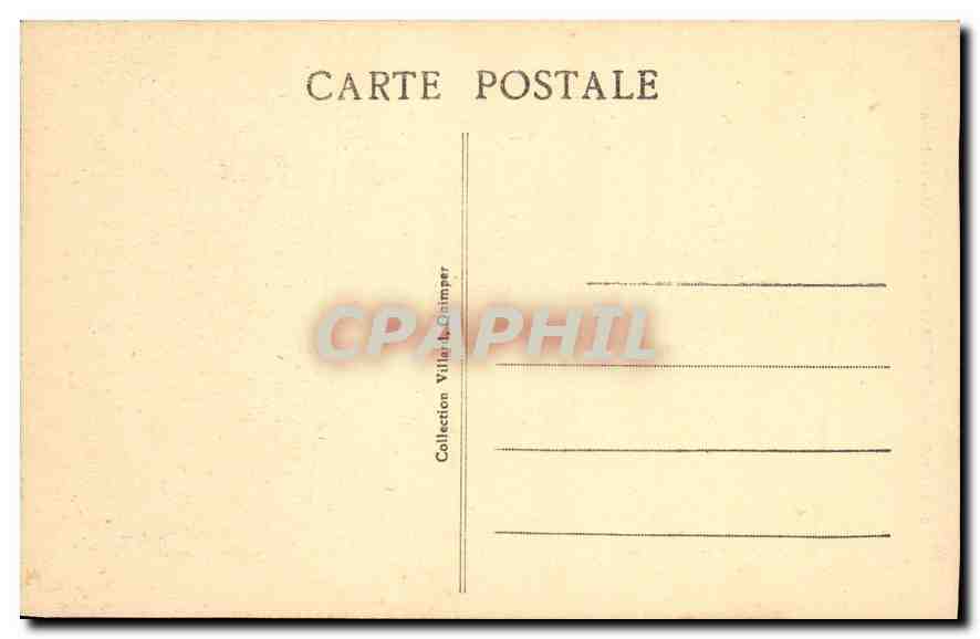 CPA Environs de Pont Aven Le Calvaire de Nizon  — Rückseite