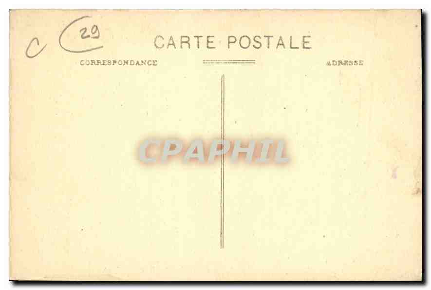 CPA Pont Aven Promenade du Bois d'Amour Etude d'Arbres  — Verso