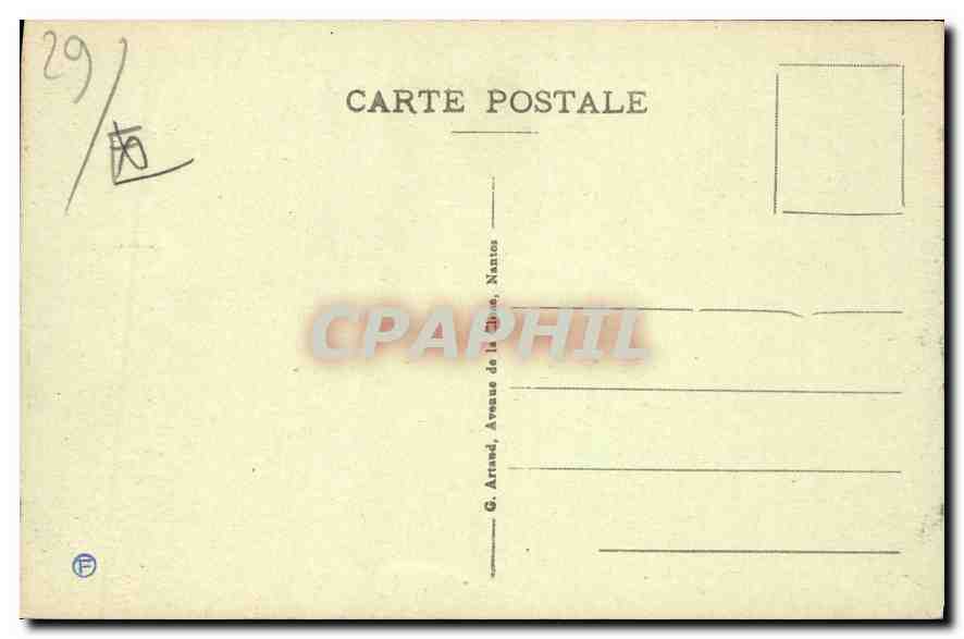 CPA Pont Aven Le Chaos  — Rückseite
