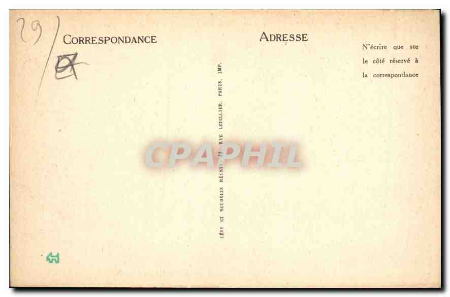 CPA Pont Aven Finistere Vue Generale  — Rückseite