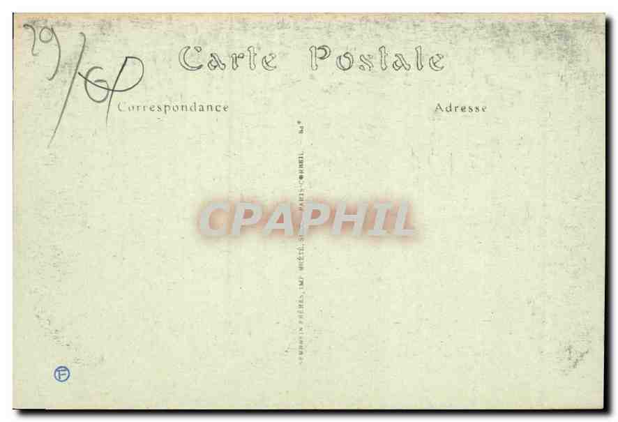 CPA Pont Aven Finistere La Grande Allee du Bois d'Amour  — Rückseite