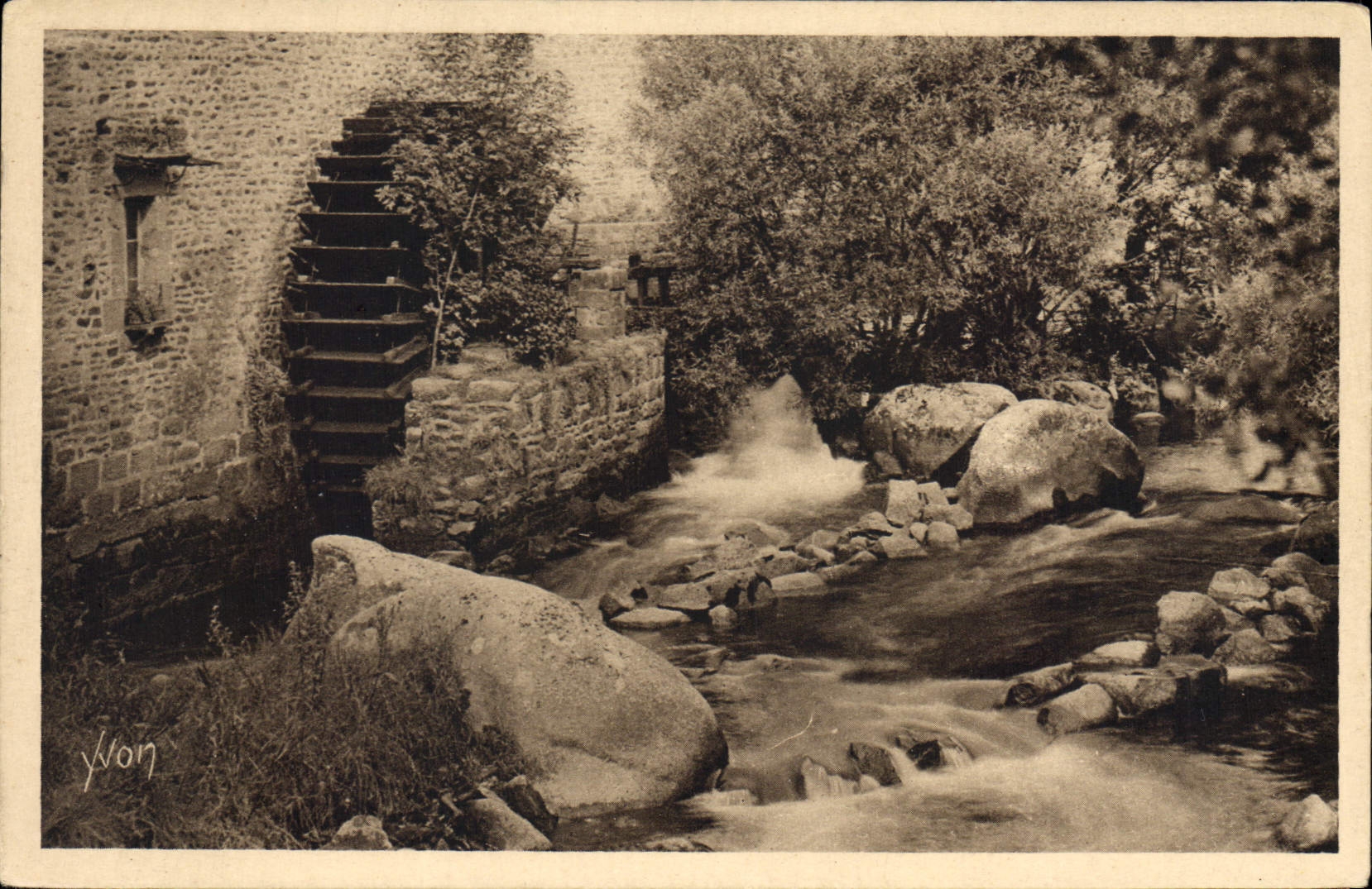 CPA Bretagne Pont Aven Finistere Moulin sur l'Aven 