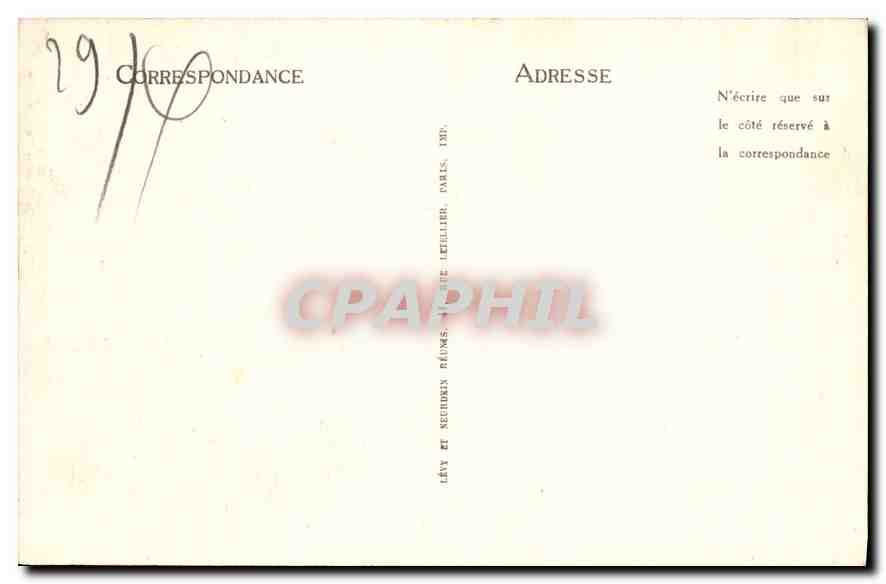 CPA Pont Aven Vue Generale de la Vallee de l'Aven  — Rückseite