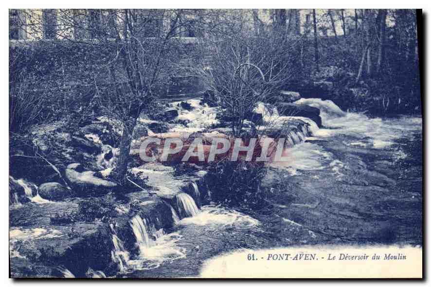 CPA Pont Aven Le Deversoir du Moulin 