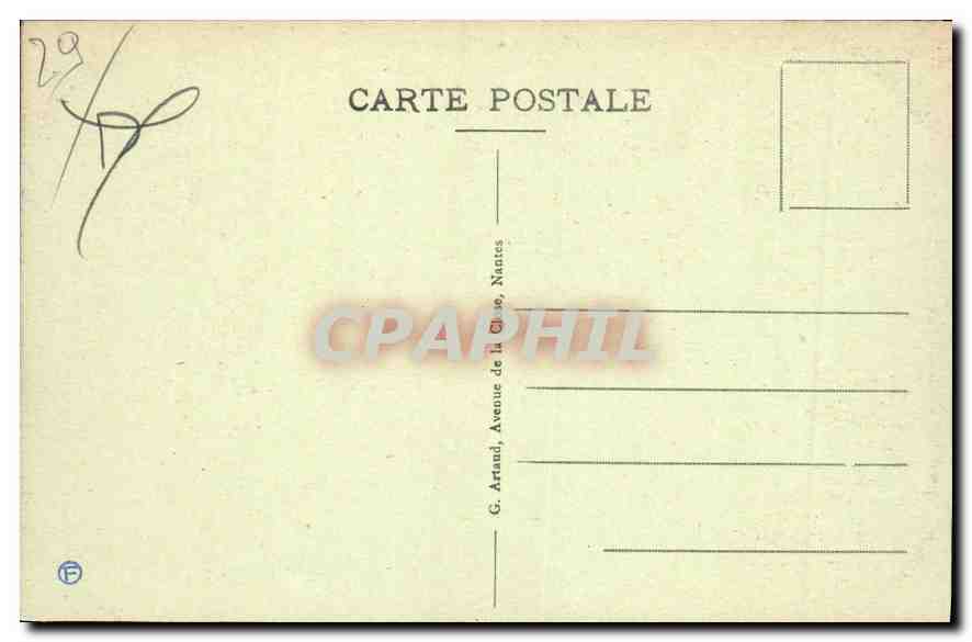 CPA Pont Aven Le Deversoir du Moulin  — Rückseite