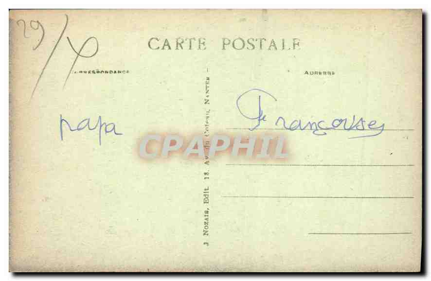 CPA Pont Aven Finistere La Chapelle de Tremalo  — Rückseite