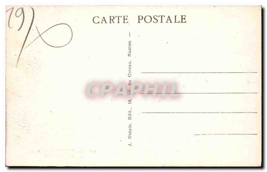 CPA Pont Aven Finistere Effet de contre jour  — Rückseite