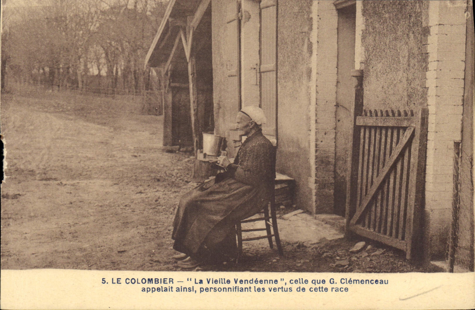 Le Colombier — 'La Vieille Vendéenne' — G. Clémenceau