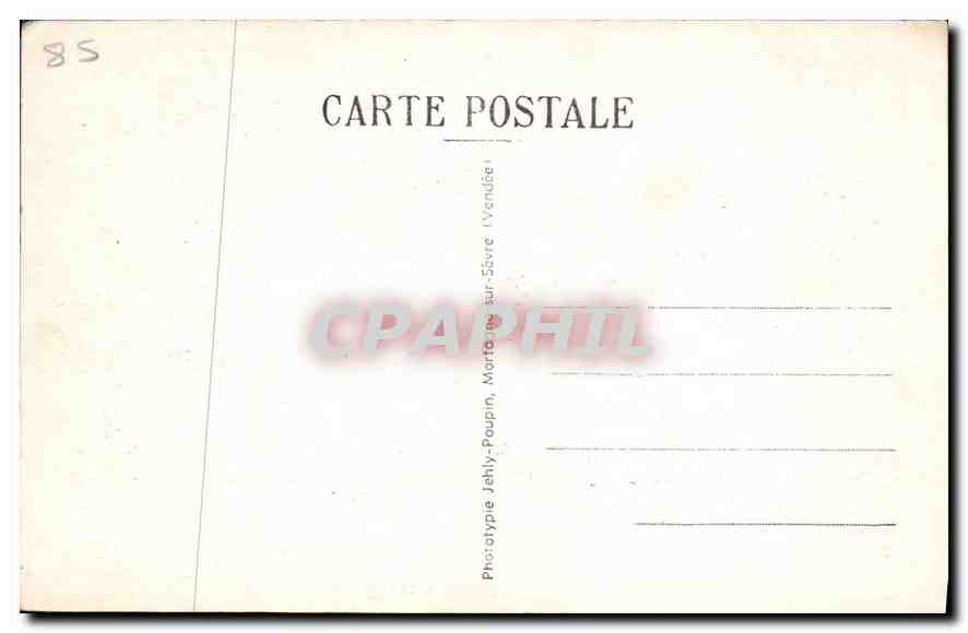 Péole (Vendée) — Château de l'Aubraye — L'Entrée — Verso