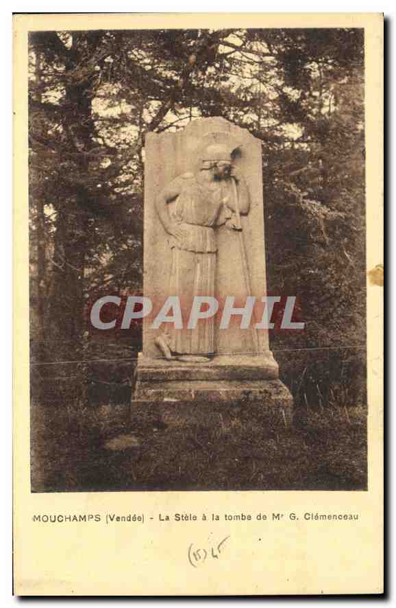 CPA Mouchamps Vendee la Stele a la Tombe de M G Clemenceau 