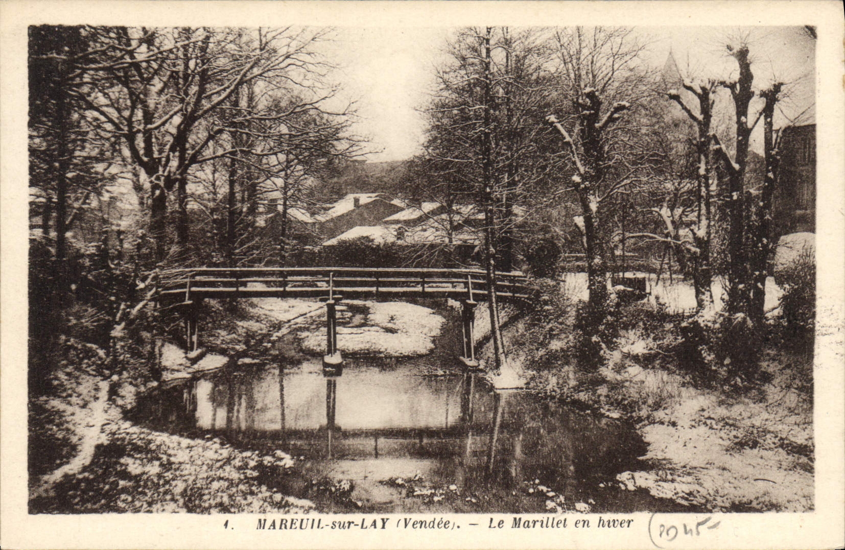 CPA Mareuil sur Lay Vendee le Marillet en hiver 