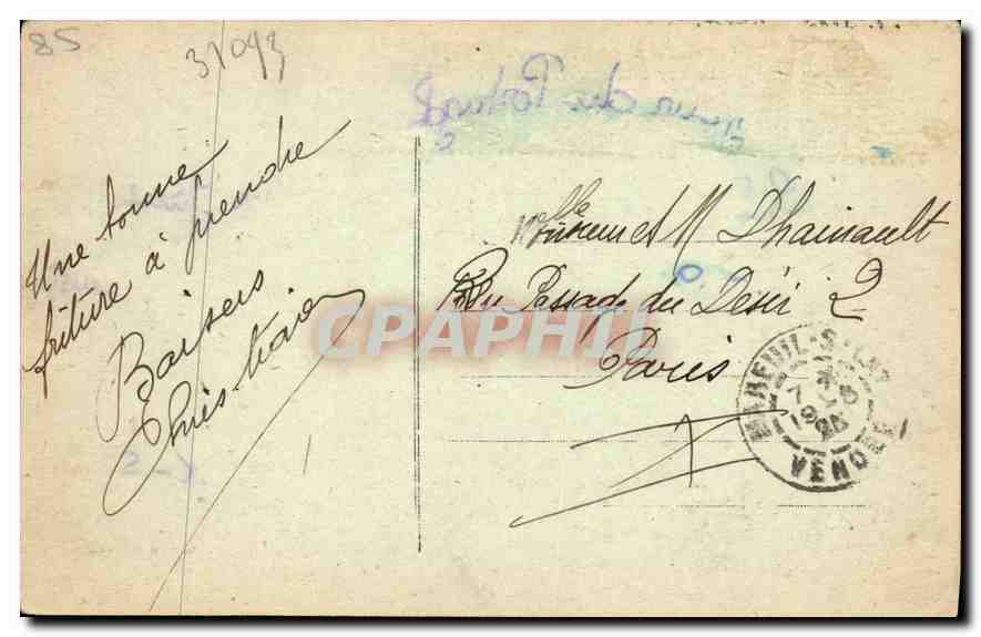 CPA Mareuil sur Lay Vendee le Lay a la Chauveliere  — Back