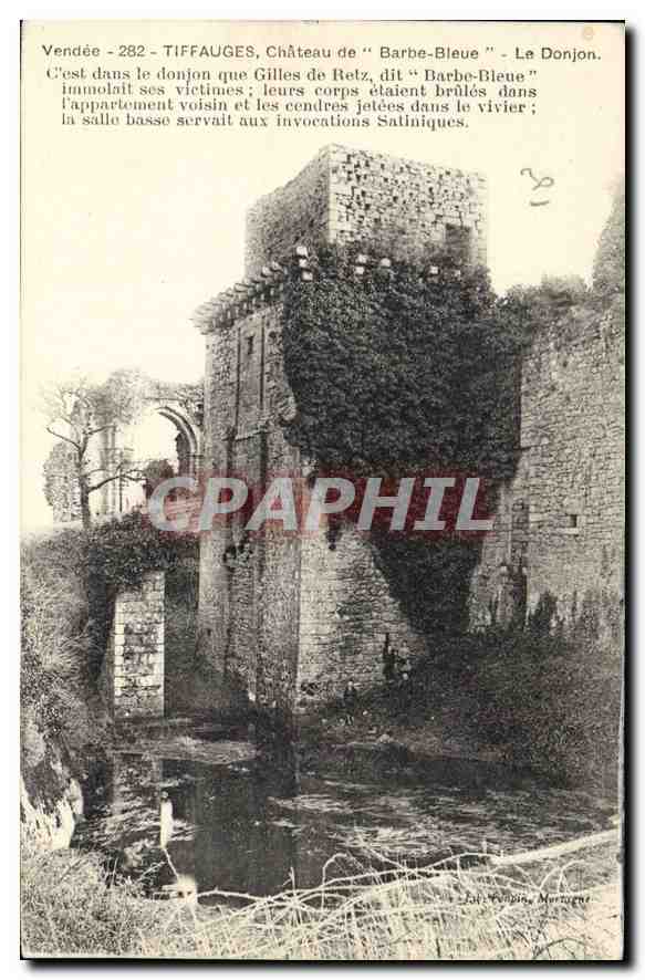 Tiffauges, Schloss "Barbe-Bleue" — Der Bergfried — Verlag: L. Fongin, Mortagne