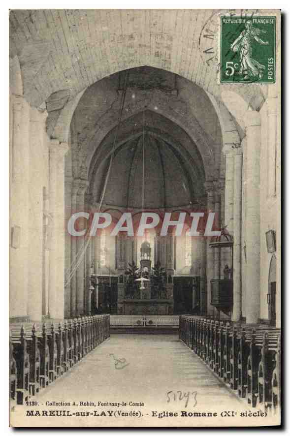 CPA Mareuil sur Lay Vendee eglise Romane XI siecle 
