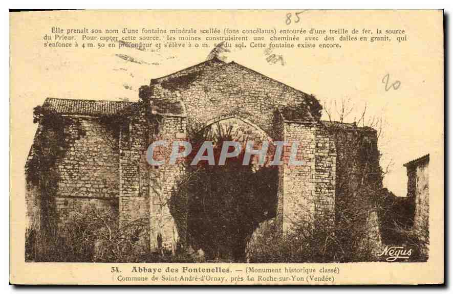 Abbaye des Fontenelles — Monument historique classé — Négus, n°34