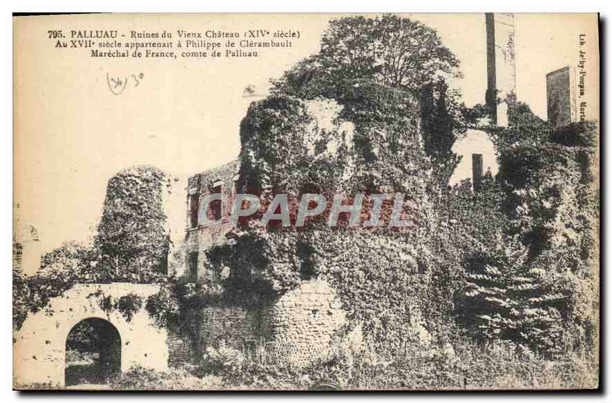 CPA Palluau Ruines du Vieux chateau XIV siecle au XVII siecle appartenait a Philippe de Clerambault 