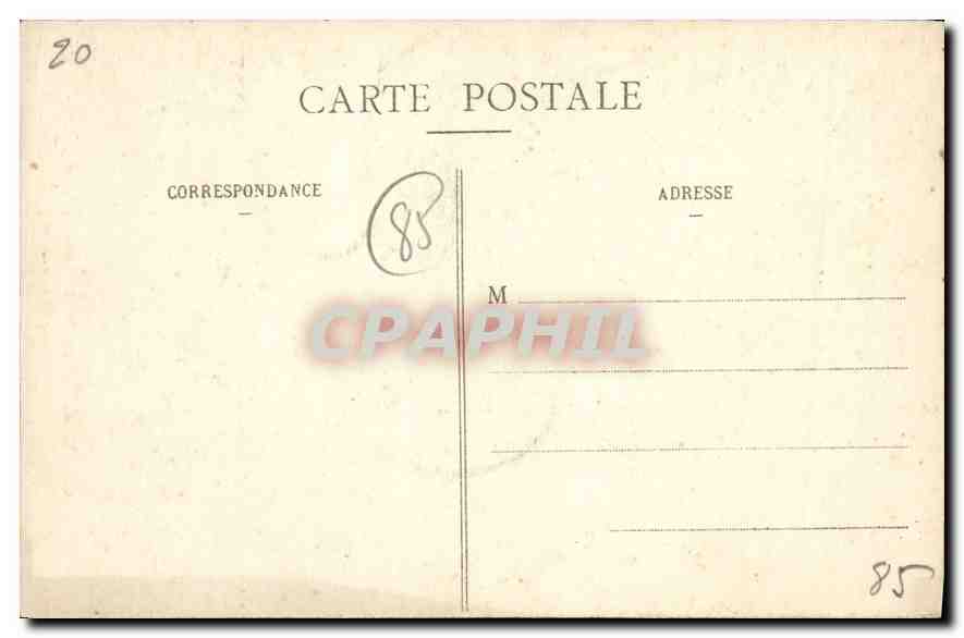 CPA Chavagnes en Paillers Vendee interieur de l'eglise  — Rückseite
