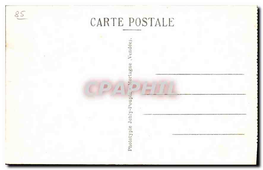 CPA Saint Michel Mont Mercure Vendee la Tour de l'eglise point Culminant du departement de la vendee — Back