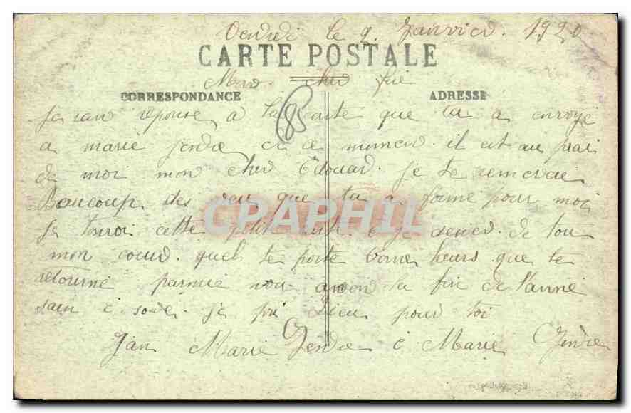 CPA Paroisse de la chapelle Hermier Vendee chapelle de Notre Dame de Ganeau Maitre Autel  — Back