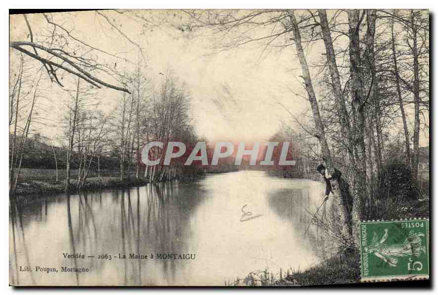 CPA Vendee la Maine a Montaigu Peche Pecheur